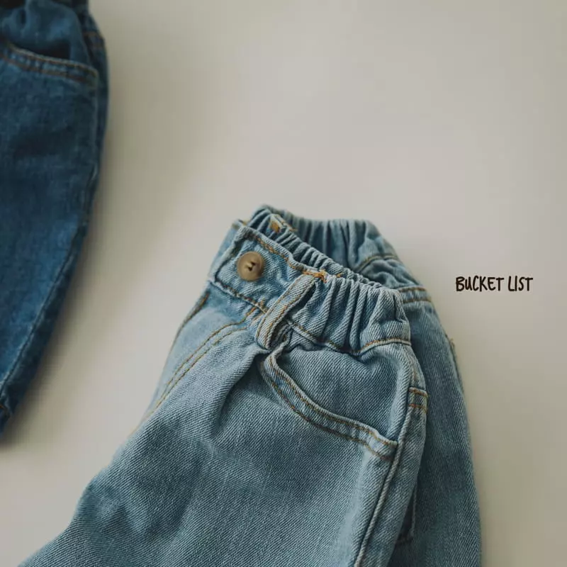 Bucket List - Korean Children Fashion - #kidsshorts - Crunch Denim Shorts - 9
