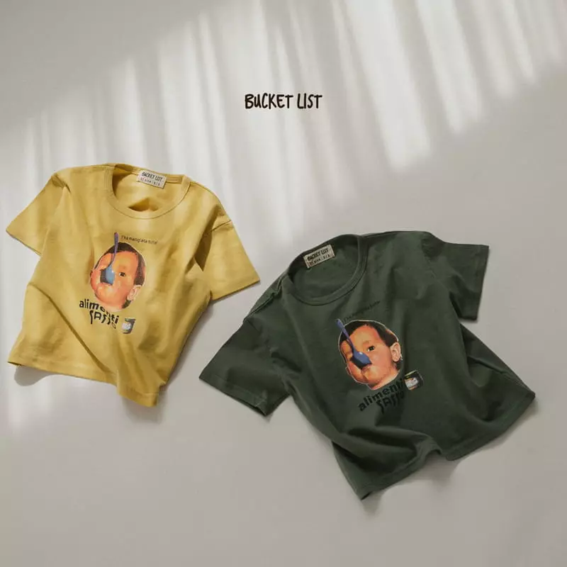 Bucket List - Korean Children Fashion - #kidsshorts - Zam Baby Short Sleeves Tee