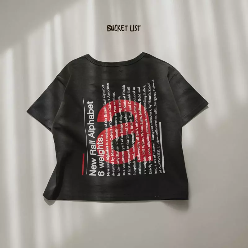 Bucket List - Korean Children Fashion - #kidzfashiontrend - Alpabet Silket Tee - 6