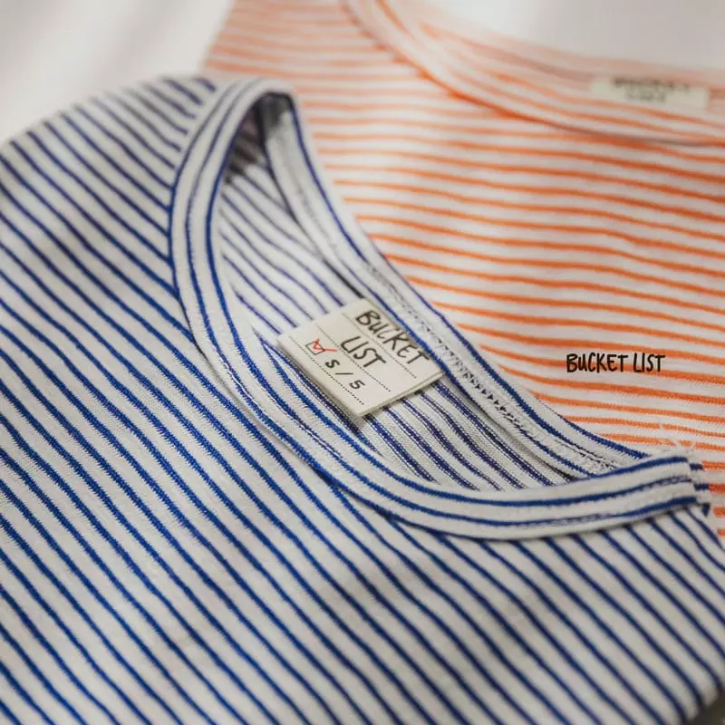 Bucket List - Korean Children Fashion - #kidzfashiontrend - Ade Stripes Tee - 5