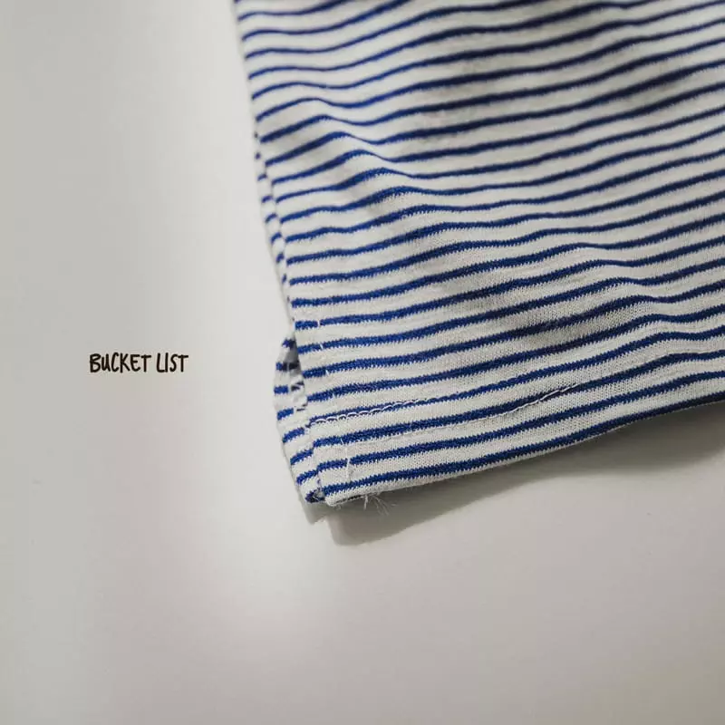 Bucket List - Korean Children Fashion - #magicofchildhood - Ade Stripes Tee - 8