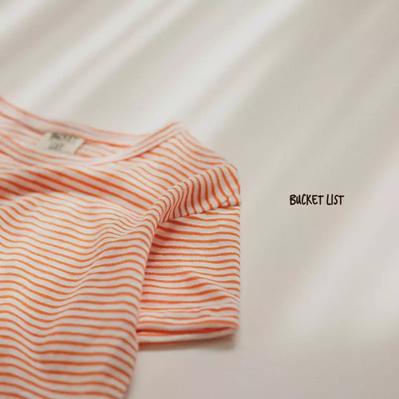 Bucket List - Korean Children Fashion - #minifashionista - Ade Stripes Tee - 9