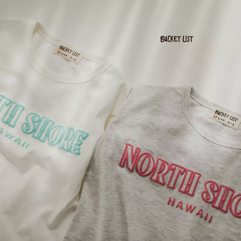 Bucket List - Korean Children Fashion - #minifashionista - Hawaii Short Sleeves Tee - 8