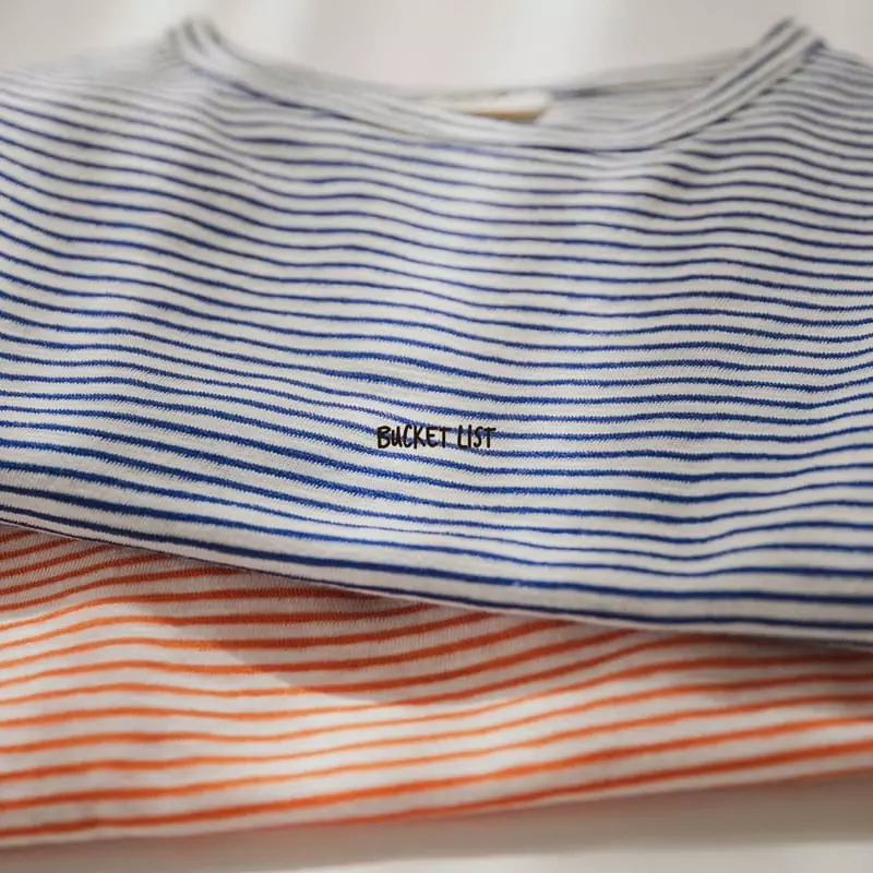 Bucket List - Korean Children Fashion - #prettylittlegirls - Ade Stripes Tee - 10
