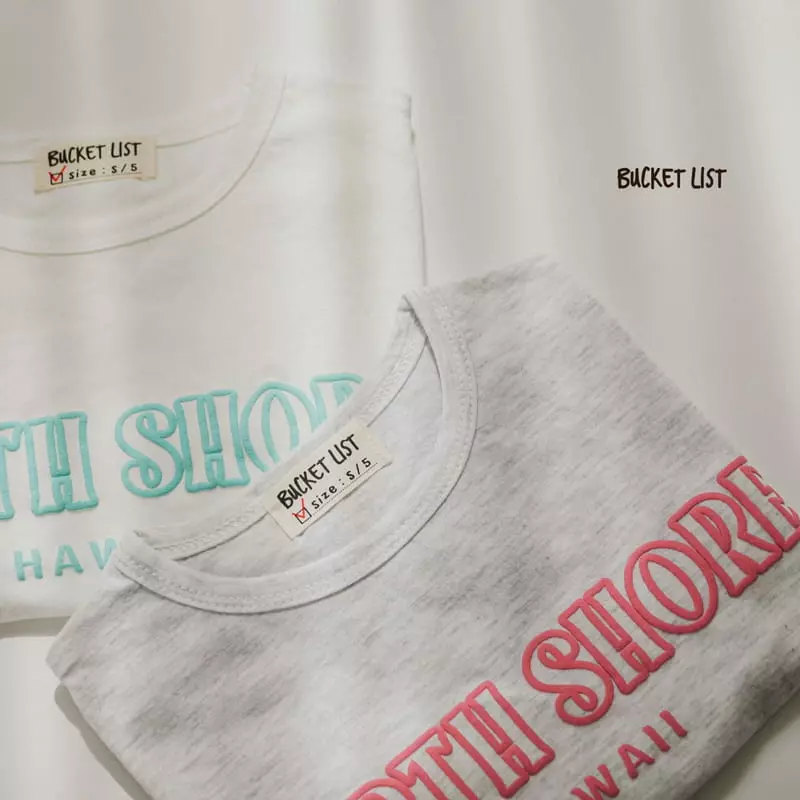 Bucket List - Korean Children Fashion - #prettylittlegirls - Hawaii Short Sleeves Tee - 9