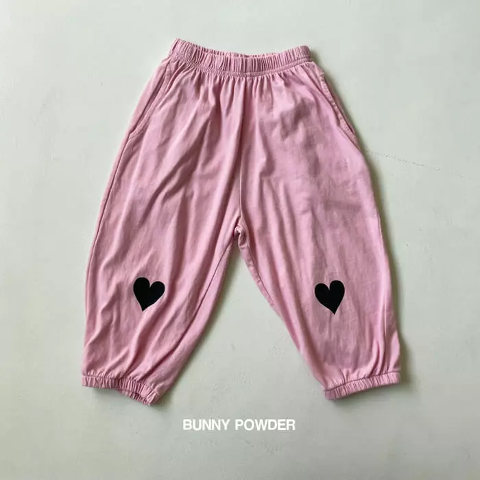 Bunny Powder - Korean Children Fashion - #Kfashion4kids - Heart Jogger Pants - 6