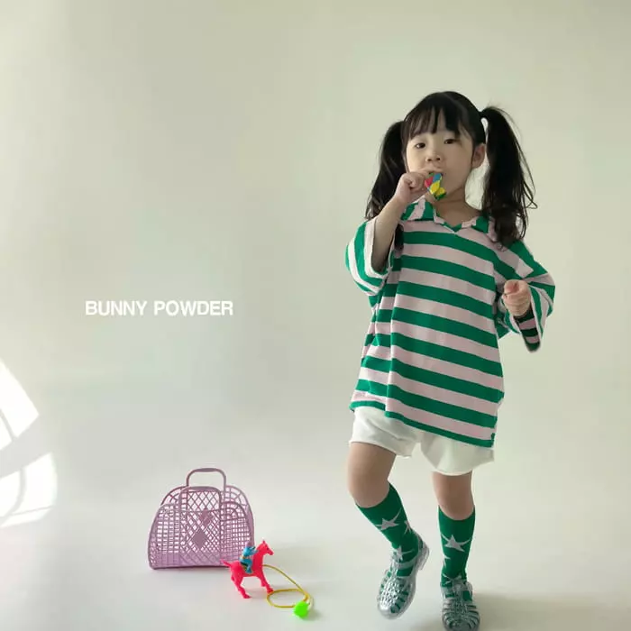 Bunny Powder - Korean Children Fashion - #Kfashion4kids - Summer Collar Tee - 12
