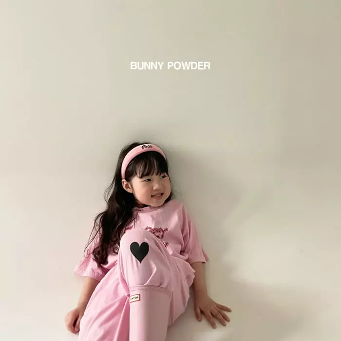 Bunny Powder - Korean Children Fashion - #childofig - Heart Jogger Pants - 12