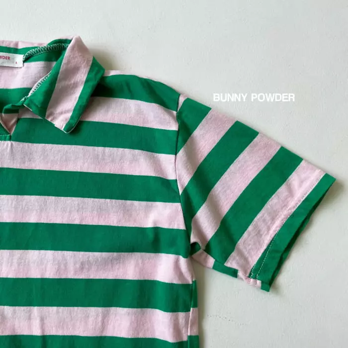 Bunny Powder - Korean Children Fashion - #childrensboutique - Summer Collar Tee - 5