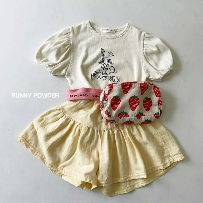 Bunny Powder - Korean Children Fashion - #designkidswear - Rabbit Puff Tee - 9