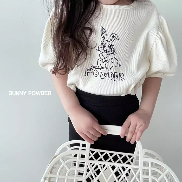 Bunny Powder - Korean Children Fashion - #discoveringself - Rabbit Puff Tee - 10