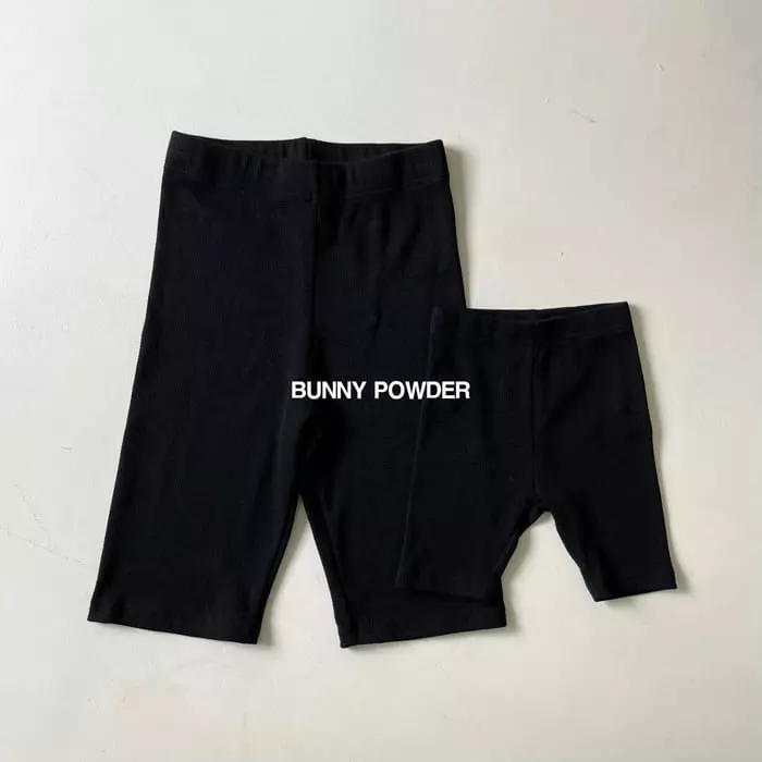Bunny Powder - Korean Children Fashion - #kidsshorts - Cool Biker Leggings with Mom - 2