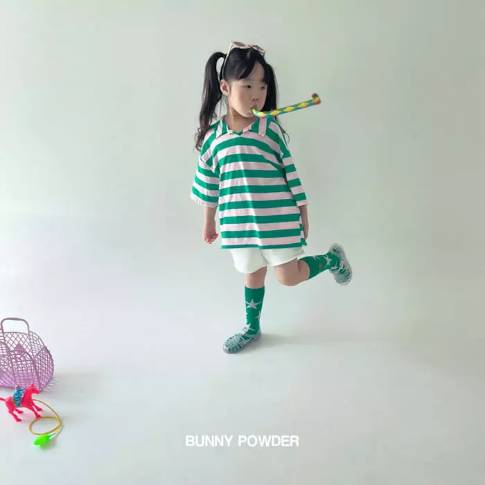 Bunny Powder - Korean Children Fashion - #kidsstore - Summer Collar Tee - 10