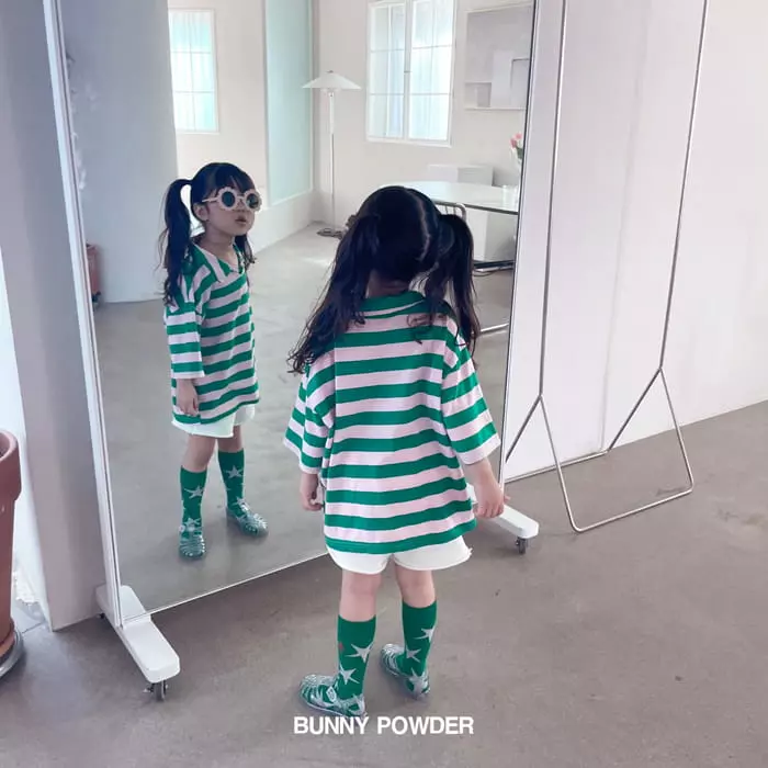 Bunny Powder - Korean Children Fashion - #kidzfashiontrend - Summer Collar Tee - 11