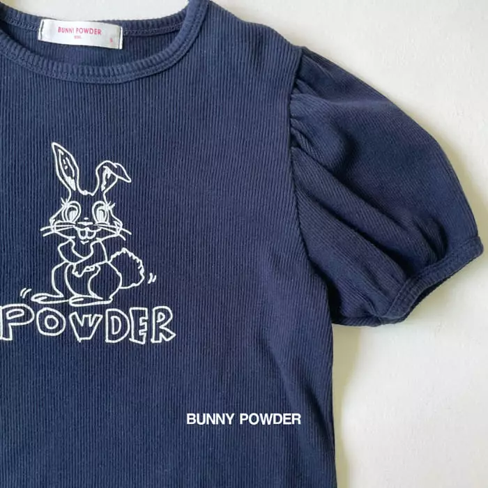 Bunny Powder - Korean Children Fashion - #magicofchildhood - Rabbit Puff Tee - 4