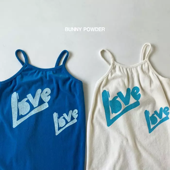 Bunny Powder - Korean Children Fashion - #prettylittlegirls - Tery String One-piece