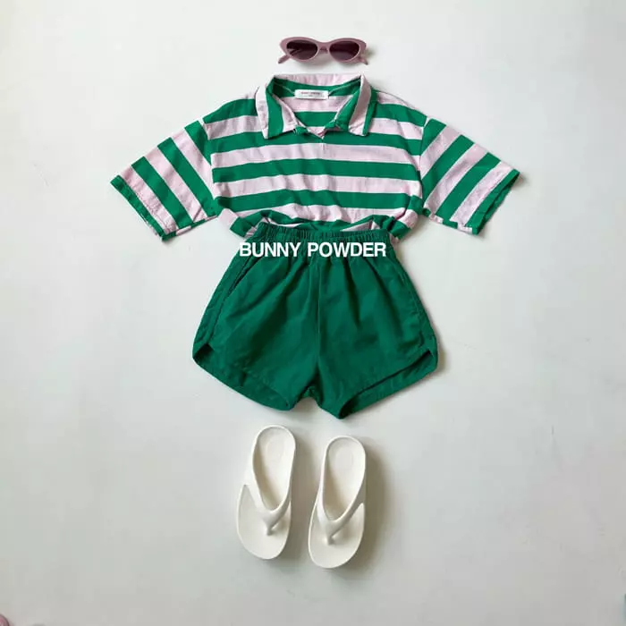Bunny Powder - Korean Children Fashion - #prettylittlegirls - Summer Collar Tee - 2