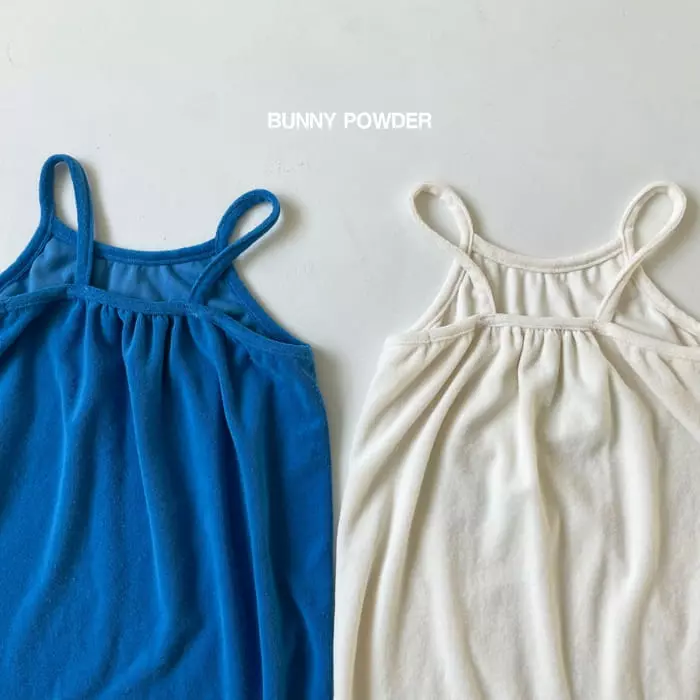 Bunny Powder - Korean Children Fashion - #toddlerclothing - Tery String One-piece - 4