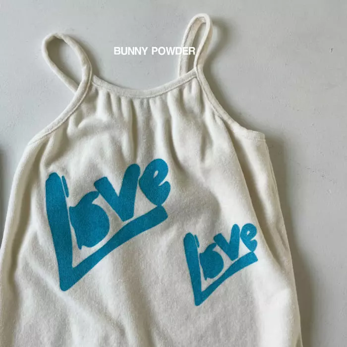 Bunny Powder - Korean Children Fashion - #todddlerfashion - Tery String One-piece - 2