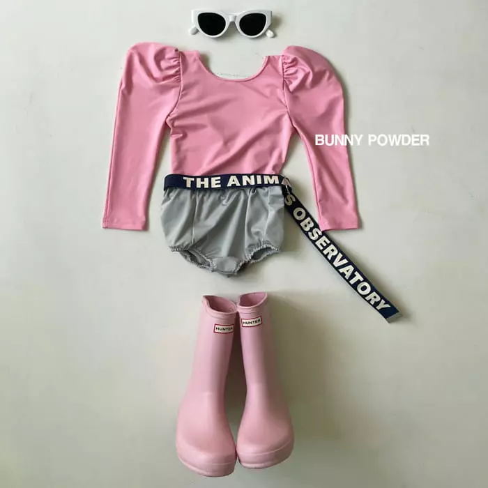 Bunny Powder - Korean Children Fashion - #todddlerfashion - Retro Swimwear - 4