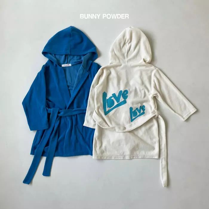 Bunny Powder - Korean Children Fashion - #toddlerclothing - Terry Robe - 2