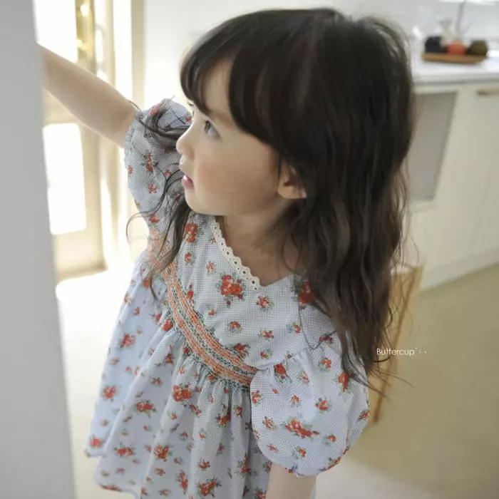 Buttercup - Korean Children Fashion - #Kfashion4kids - Smocked Garden One-piece - 5