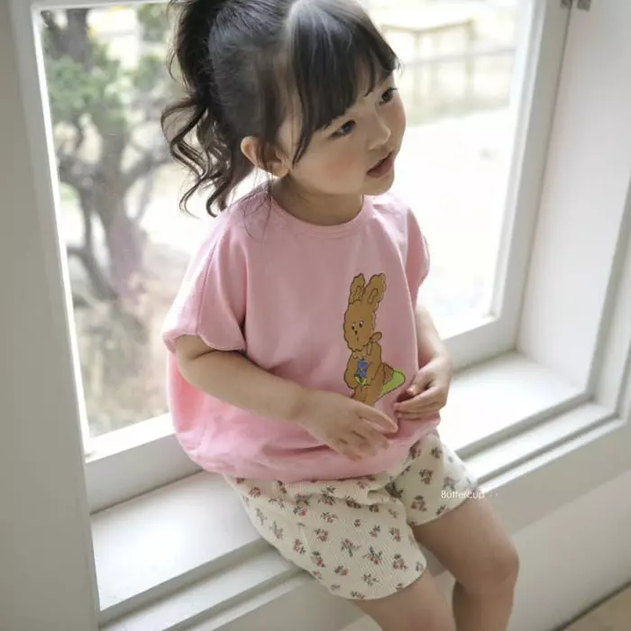 Buttercup - Korean Children Fashion - #childofig - Picnic Rabbit Tee - 4
