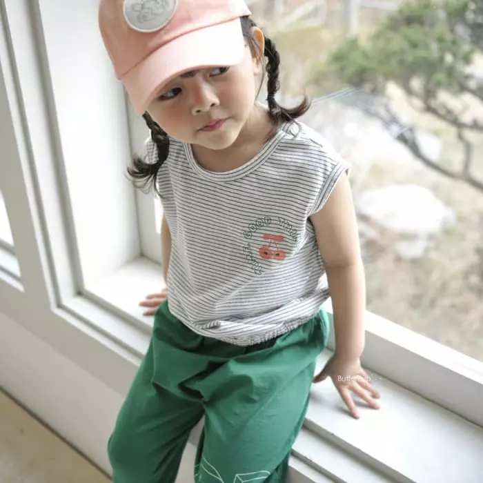 Buttercup - Korean Children Fashion - #childofig - Cherry Mark Pin Tee