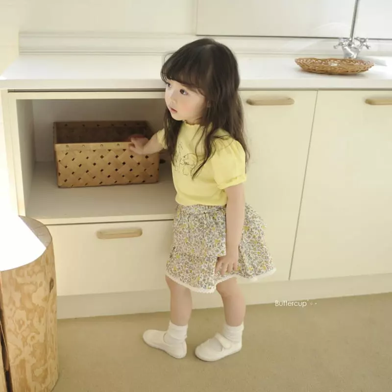 Buttercup - Korean Children Fashion - #childofig - Cherry Rabbit Rib Short Sleeves Tee - 9