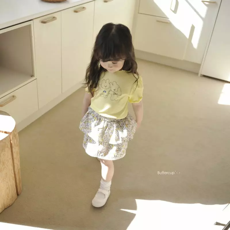 Buttercup - Korean Children Fashion - #designkidswear - Cherry Rabbit Rib Short Sleeves Tee - 11