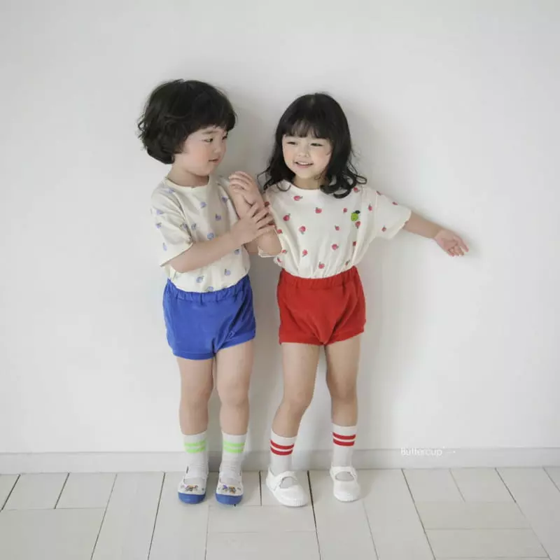 Buttercup - Korean Children Fashion - #designkidswear - Apple Short Sleeves Tee - 12