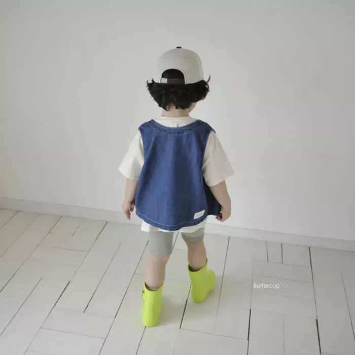 Buttercup - Korean Children Fashion - #fashionkids - Morden Denim Vest - 2