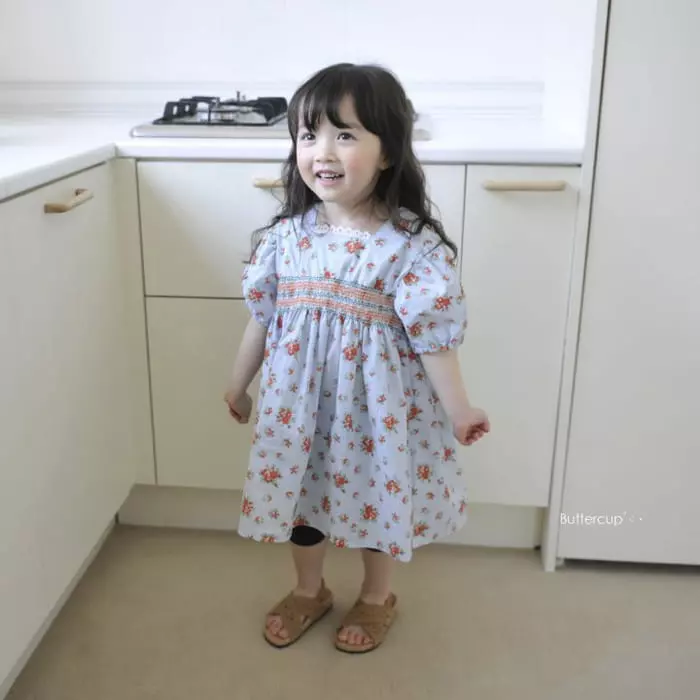 Buttercup - Korean Children Fashion - #fashionkids - Smocked Garden One-piece
