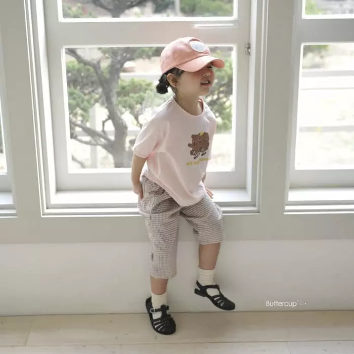 Buttercup - Korean Children Fashion - #kidsshorts - Bans Bear Tee - 5