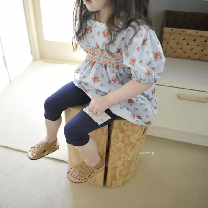 Buttercup - Korean Children Fashion - #kidsshorts - Patch Leggings Pants - 4