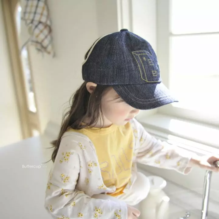 Buttercup - Korean Children Fashion - #kidsshorts - B Denim Cap - 4