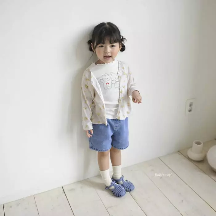 Buttercup - Korean Children Fashion - #kidzfashiontrend - Simple Denim Shorts - 2