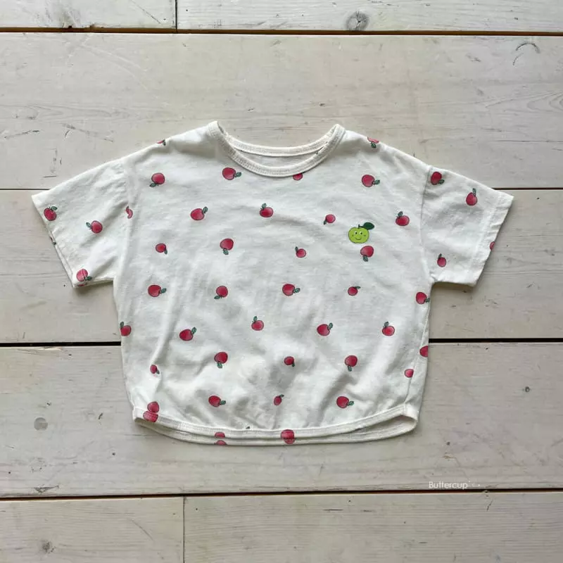 Buttercup - Korean Children Fashion - #kidzfashiontrend - Apple Short Sleeves Tee