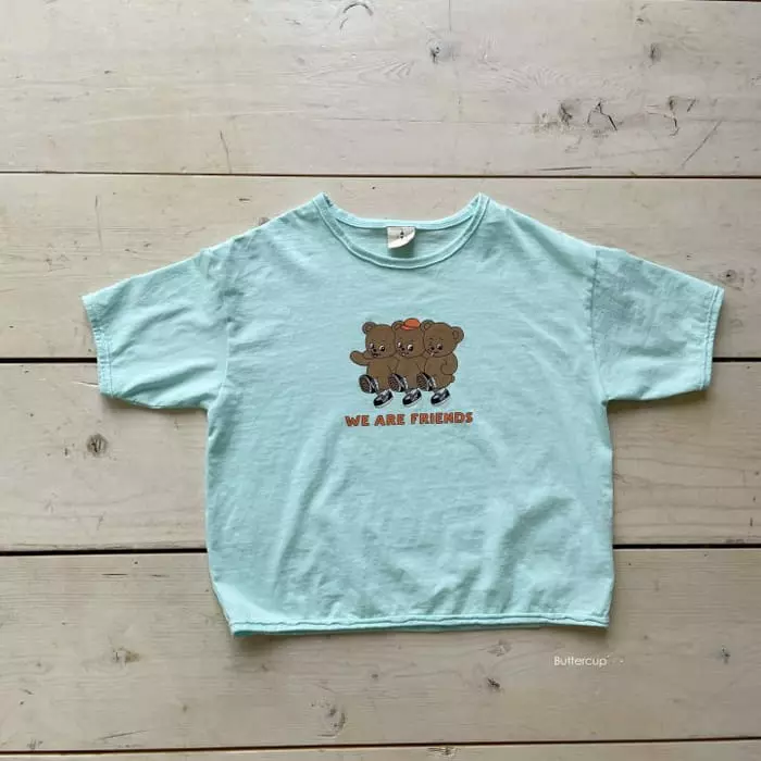 Buttercup - Korean Children Fashion - #littlefashionista - Bans Bear Tee - 9