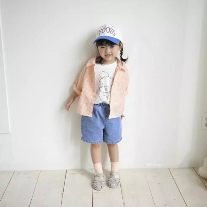 Buttercup - Korean Children Fashion - #Kfashion4kids - Simple Denim Shorts - 4