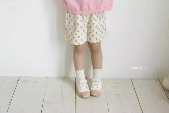 Buttercup - Korean Children Fashion - #magicofchildhood - Waffle Flower Shorts
