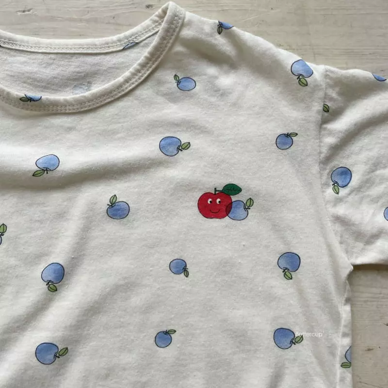 Buttercup - Korean Children Fashion - #littlefashionista - Apple Short Sleeves Tee - 4