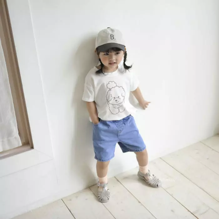Buttercup - Korean Children Fashion - #minifashionista - Simple Denim Shorts - 6