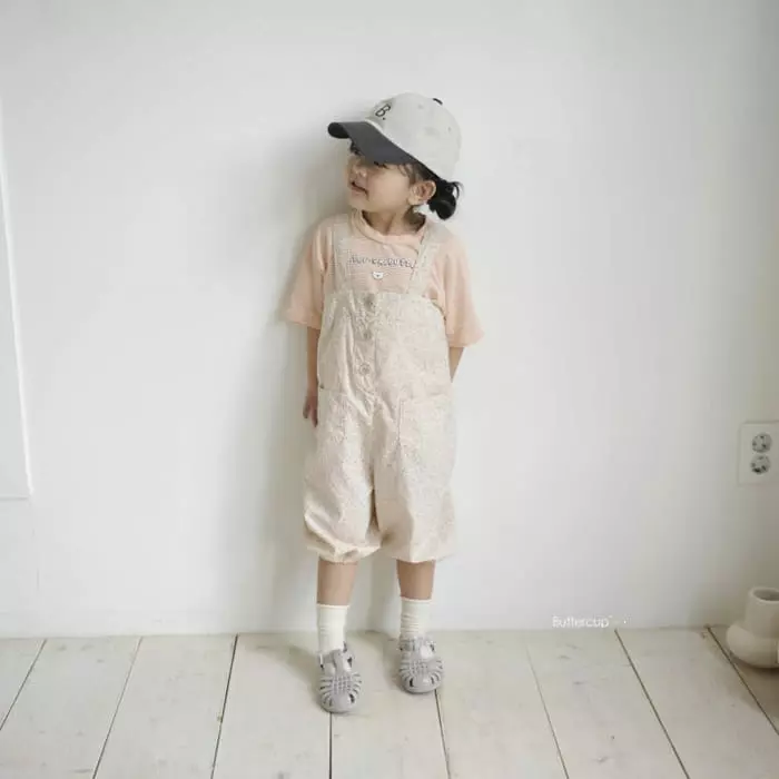 Buttercup - Korean Children Fashion - #prettylittlegirls - Half Overalls - 2
