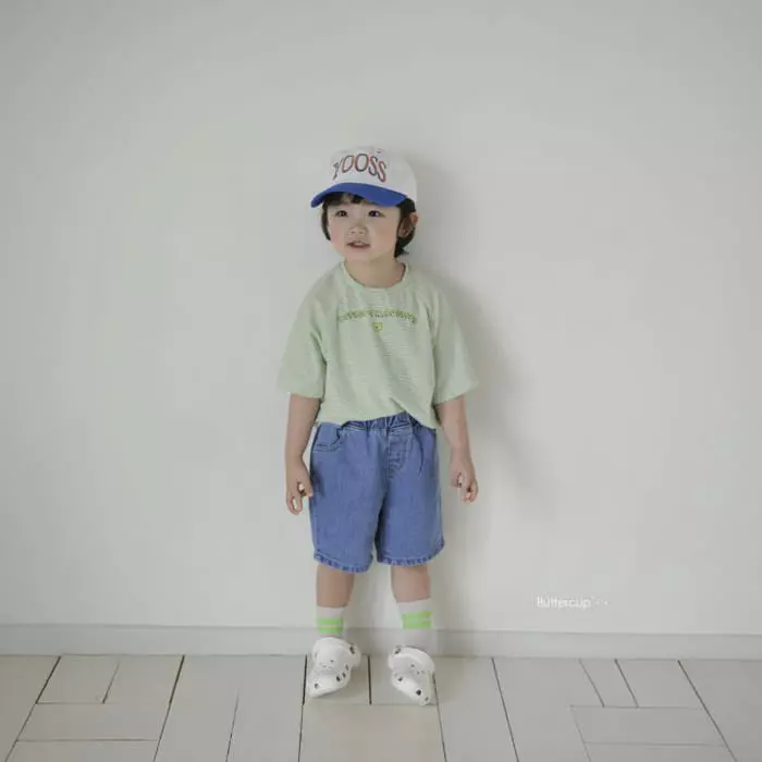Buttercup - Korean Children Fashion - #todddlerfashion - Simple Denim Shorts - 8