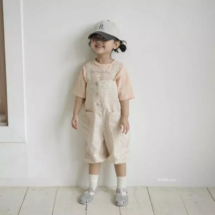 Buttercup - Korean Children Fashion - #todddlerfashion - Half Overalls - 4