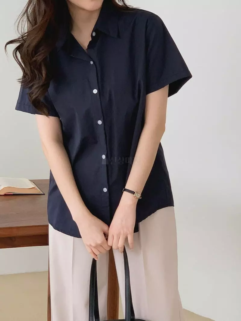 Chemi - Korean Women Fashion - #momslook - Free Summer Shirt - 2