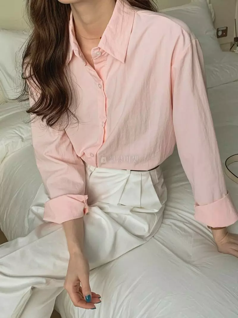 Chemi - Korean Women Fashion - #momslook - Rinkle Shirt