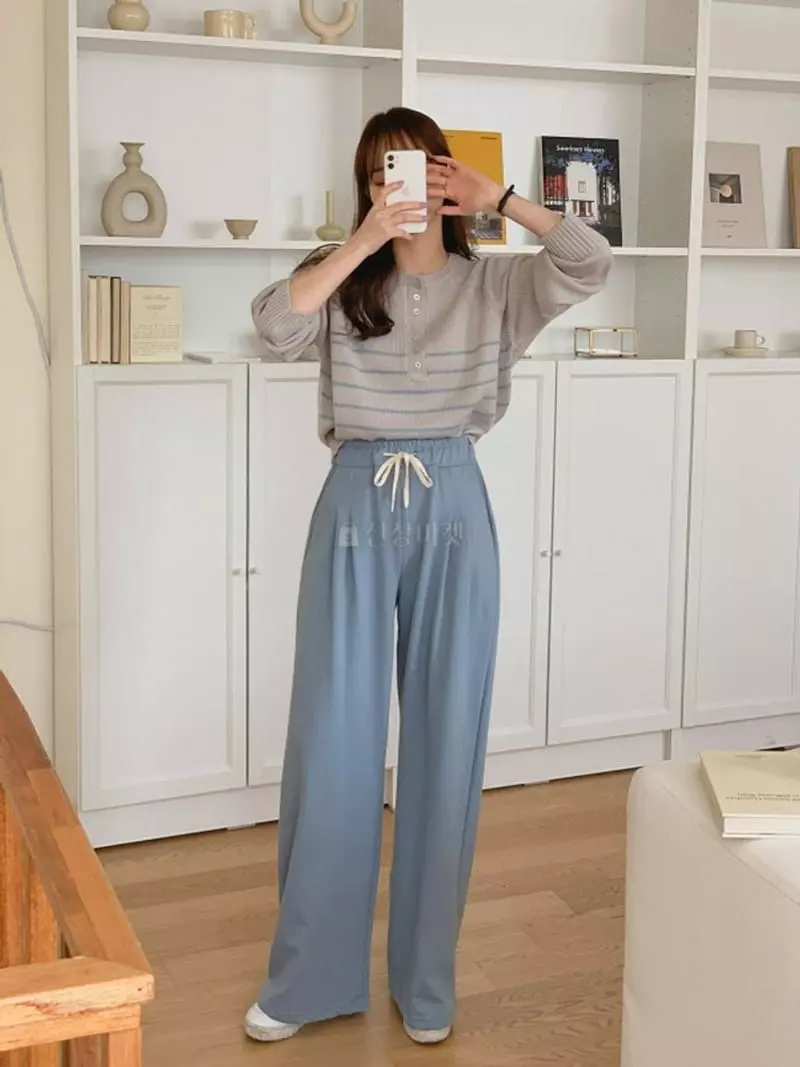 Chemi - Korean Women Fashion - #momslook - Terry Pants