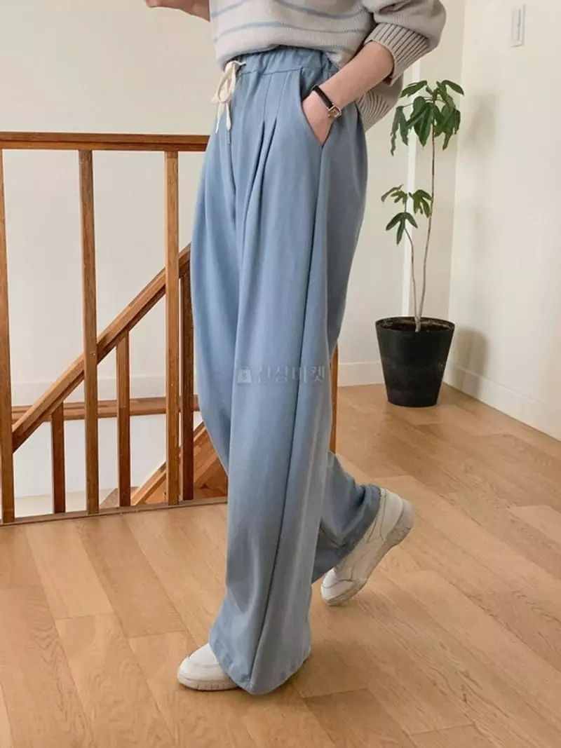 Chemi - Korean Women Fashion - #momslook - Terry Pants - 3